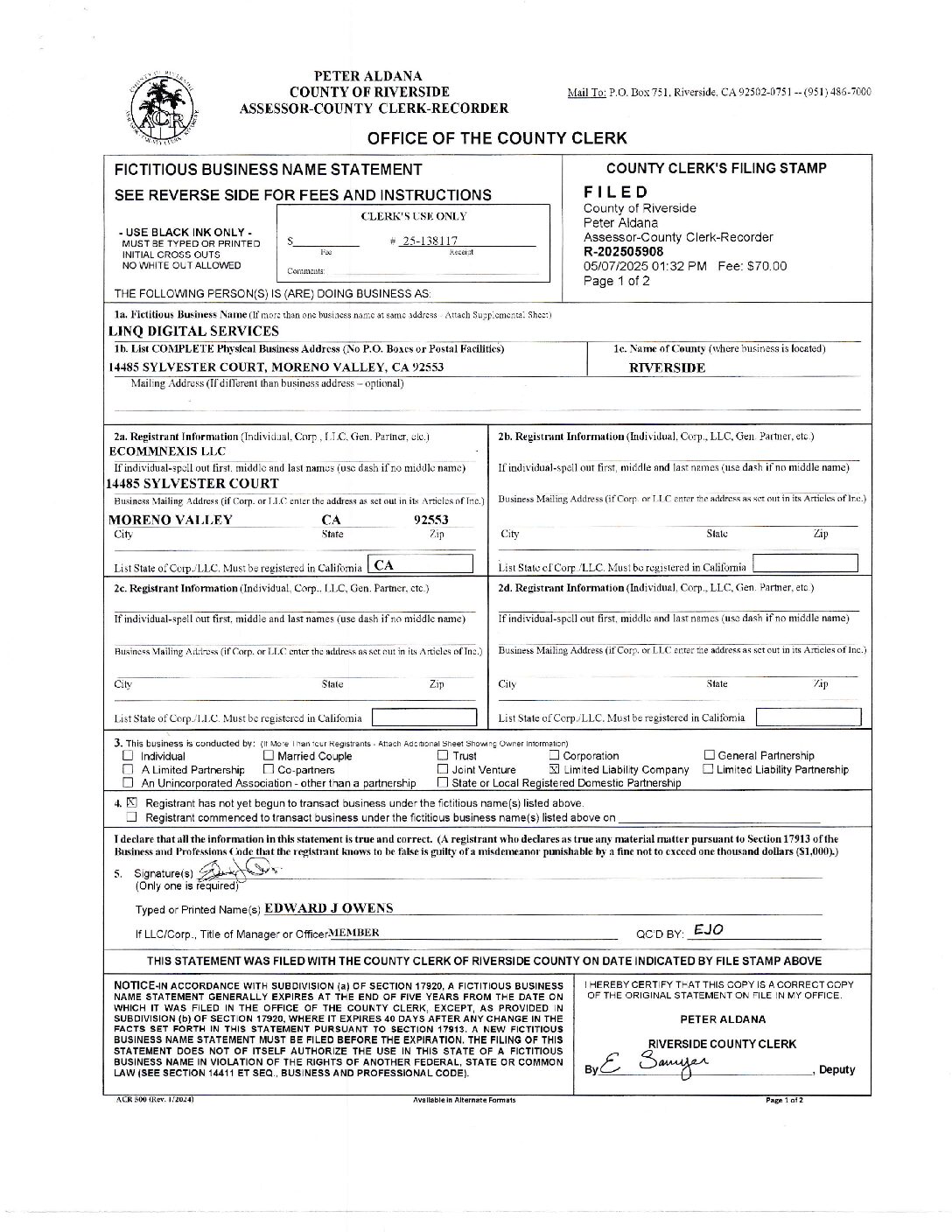LinQ Digital Services - DBA