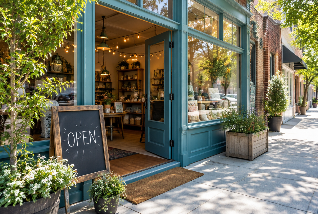 Local small business storefront